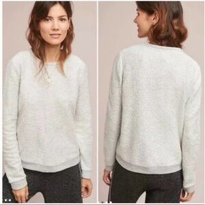 Anthropologie Dolan Metallic Shine Texture Sweater XS